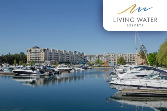 Living Water Resorts waterfront marina in Collingwood